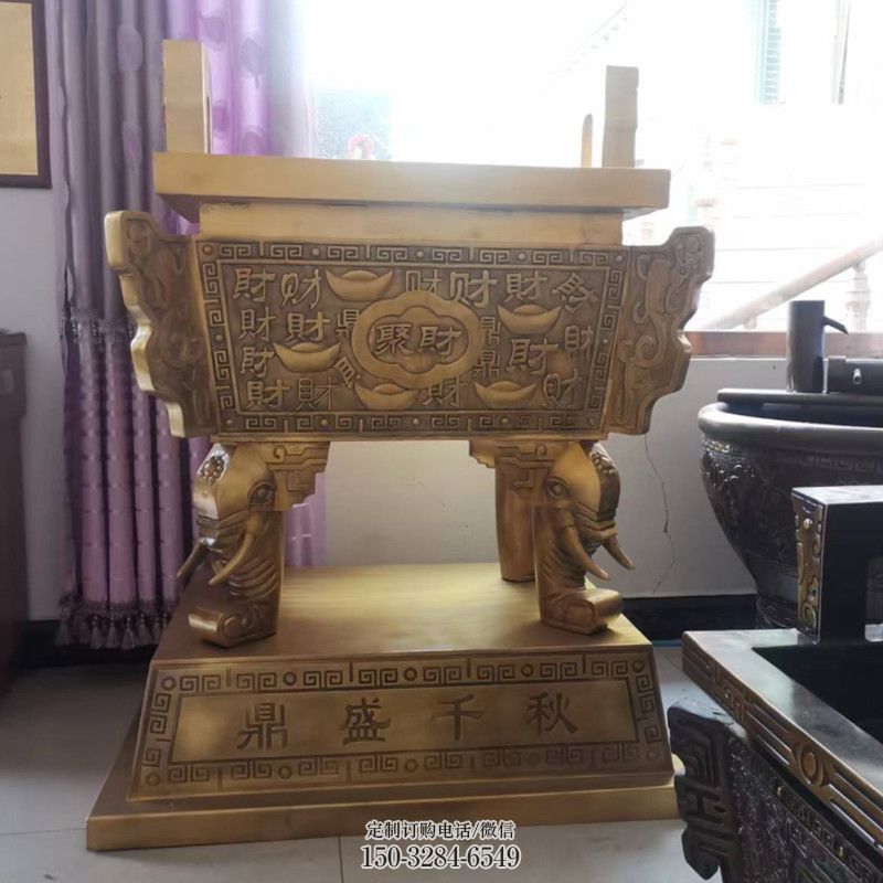 铸造铜雕塑方鼎 铸造铜雕塑方鼎