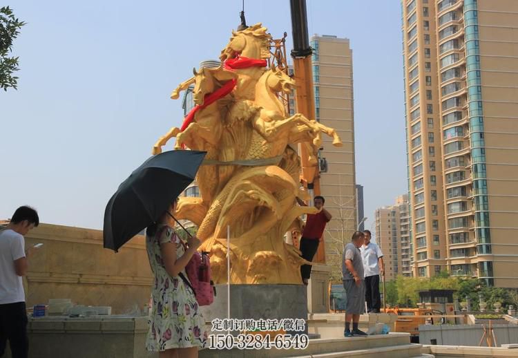 供应八马奔腾雕塑,动物景观美陈摆件 供应八马奔腾雕塑,动物景观美陈摆件