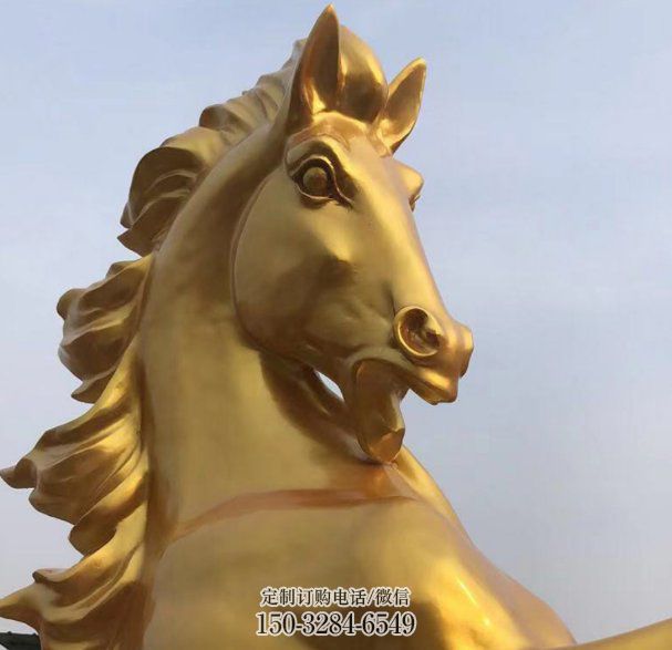 公园骏马雕塑 酒店门口雕塑 彩绘摆件 公园骏马雕塑 酒店门口雕塑 彩绘摆件