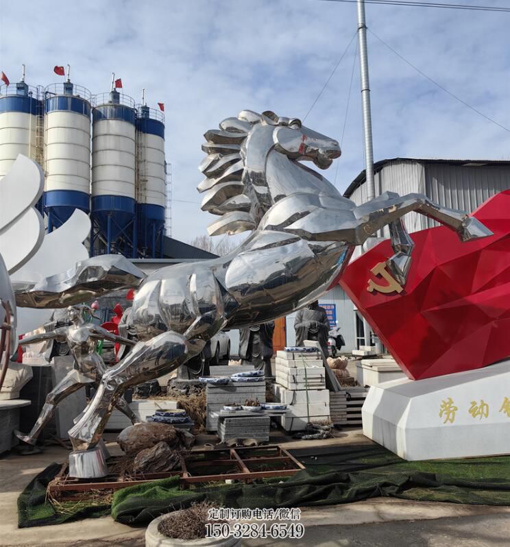 骏马雕塑 风景区几何雕塑 广场小品 骏马雕塑 风景区几何雕塑 广场小品