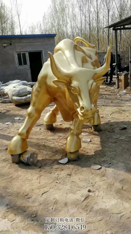 庭院华尔街牛雕塑 城市古铜色雕塑 音乐小品 庭院华尔街牛雕塑 城市古铜色雕塑 音乐小品