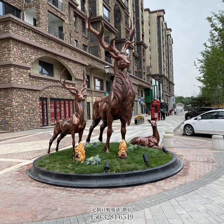 铜梅花鹿雕塑优选,景区案例,梅花鹿铜雕塑选用 铜梅花鹿雕塑优选,景区案例,梅花鹿铜雕塑选用