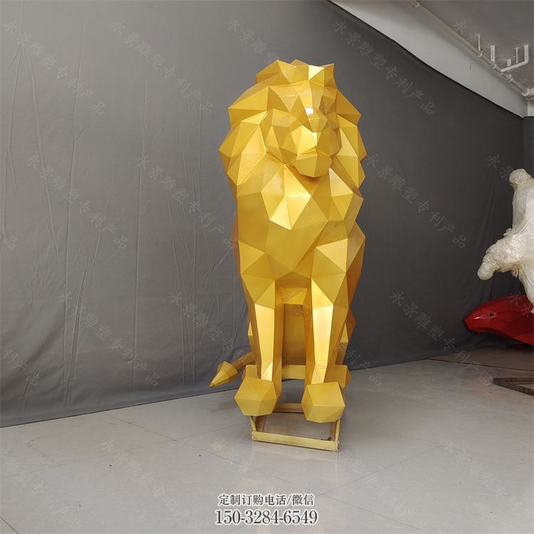 切面狮子雕塑承接,锻造工艺,不锈钢狮子雕塑订做 切面狮子雕塑承接,锻造工艺,不锈钢狮子雕塑订做