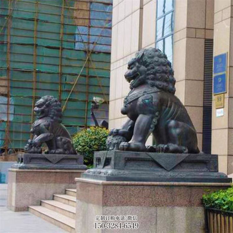 大门口狮子雕塑提供,美陈雕塑,铸铜蹲狮雕塑承接 大门口狮子雕塑提供,美陈雕塑,铸铜蹲狮雕塑承接