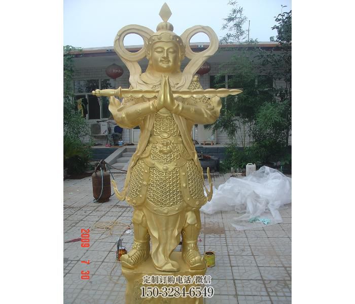 指定韦陀铜神像,鎏金效果,韦陀铜神像选用 指定韦陀铜神像,鎏金效果,韦陀铜神像选用