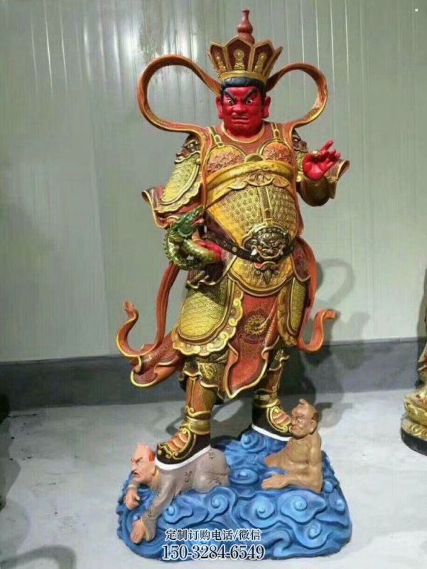 常用四大天王神像,彩绘工艺,大型四大天王神像加工 常用四大天王神像,彩绘工艺,大型四大天王神像加工