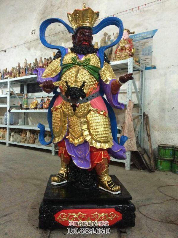 户外四大天王神像工厂,仿古神像,彩绘四大天王神像生产 户外四大天王神像工厂,仿古神像,彩绘四大天王神像生产