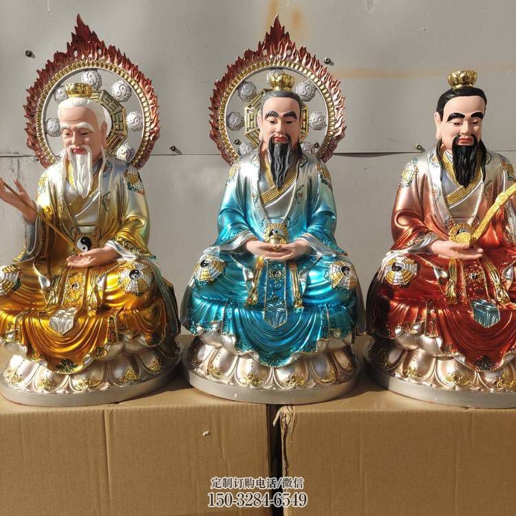 承接三清天尊神像,寺庙神像,仿铜三清天尊神像定做 承接三清天尊神像,寺庙神像,仿铜三清天尊神像定做