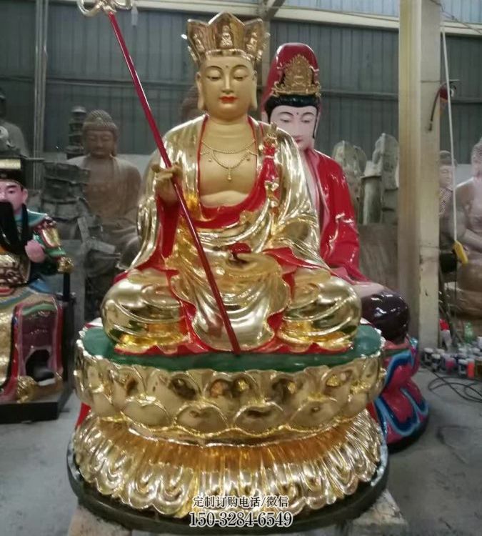 家用地藏王菩萨佛像制作,彩绘工艺,铸铜地藏王菩萨佛像制作 家用地藏王菩萨佛像制作,彩绘工艺,铸铜地藏王菩萨佛像制作