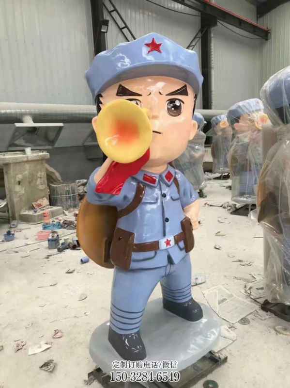 街道红军雕塑 现代景观抗战雕塑 彩绘革命雕塑 街道红军雕塑 现代景观抗战雕塑 彩绘革命雕塑