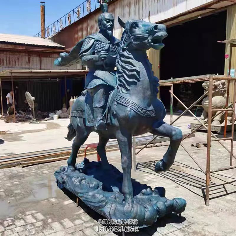 骑马岳飞雕塑 景观校园名人雕塑 商业街肖像雕塑 骑马岳飞雕塑 景观校园名人雕塑 商业街肖像雕塑
