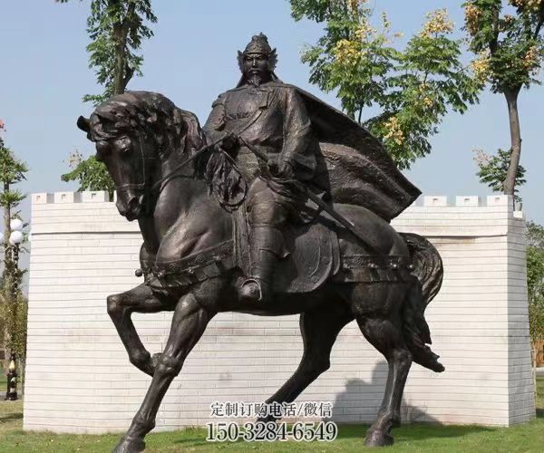 岳飞骑马雕塑 铸铜名人雕塑蔬 农村肖像雕塑 岳飞骑马雕塑 铸铜名人雕塑蔬 农村肖像雕塑